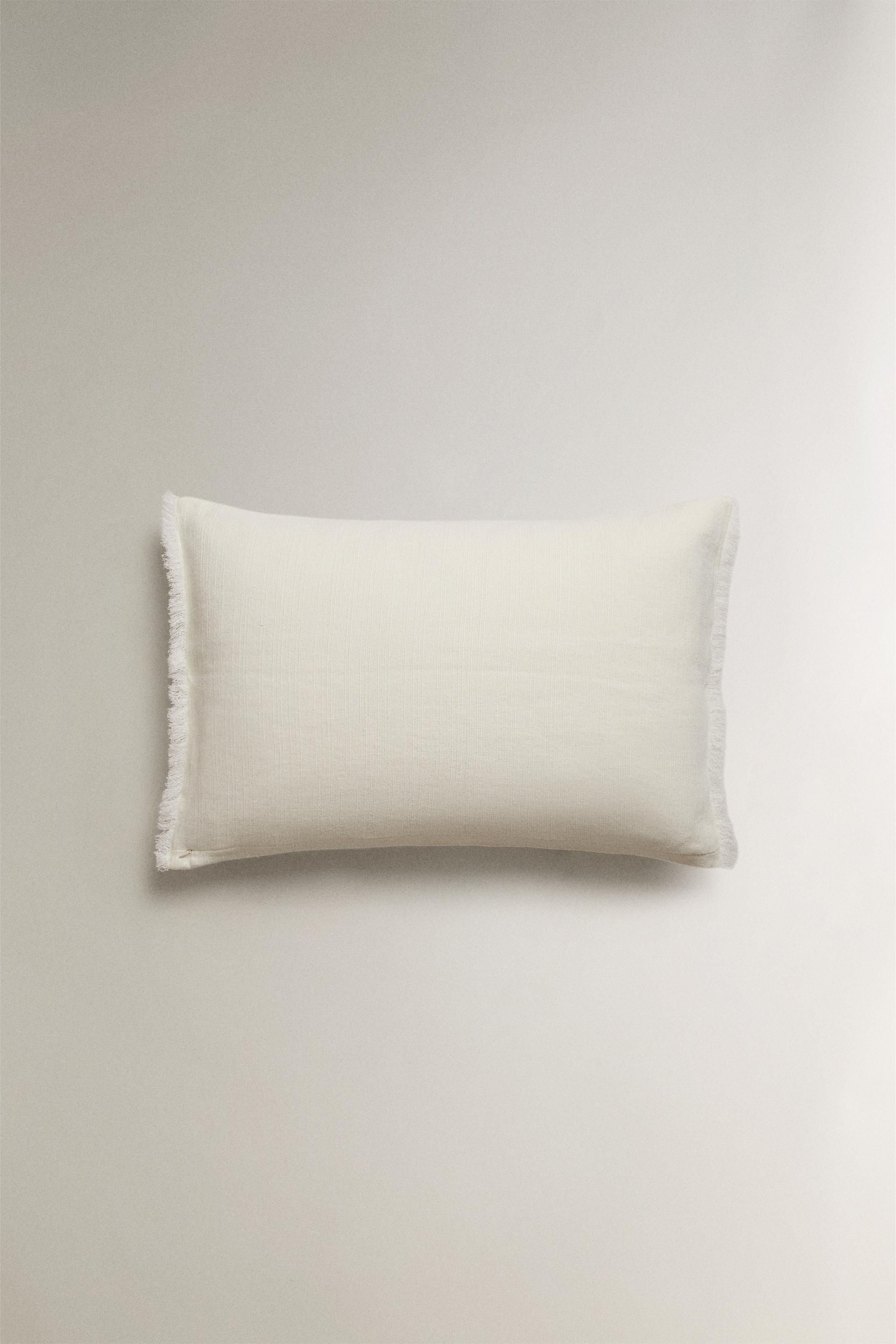 HEAVY LINEN THROW PILLOW COVER